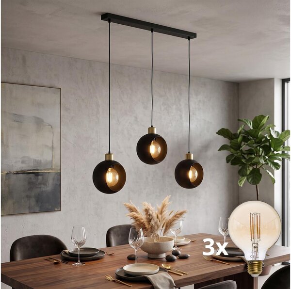 Lustră LED pe cablu CUBUS 3xE27/60W/230V