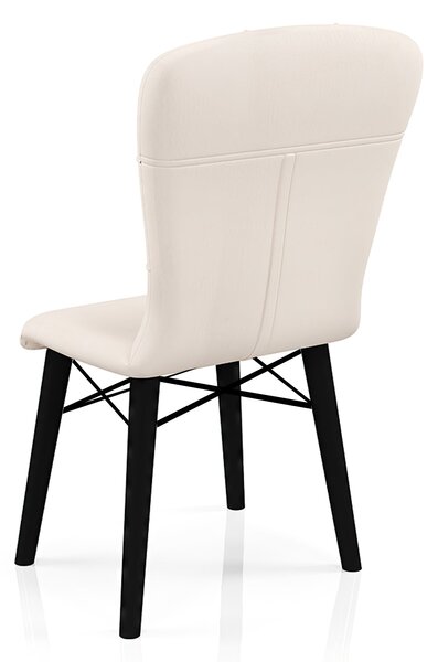 Scaun Babyface Safir Crema Picioare Albe