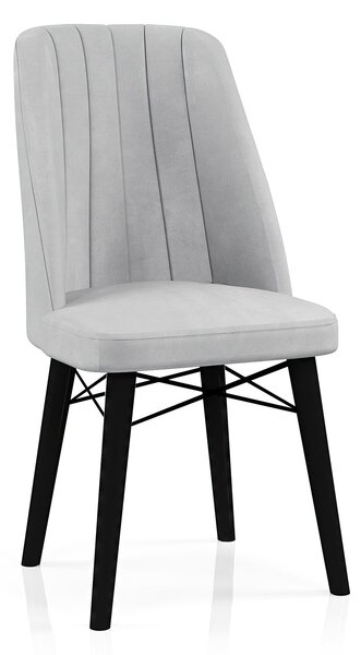 Babyface Madrid Set Masa Extensibila 80x130-170 si Scaune 6 bucati Gri