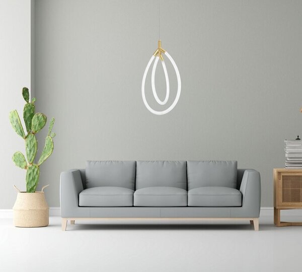 Lampa LED G017-CP Gold