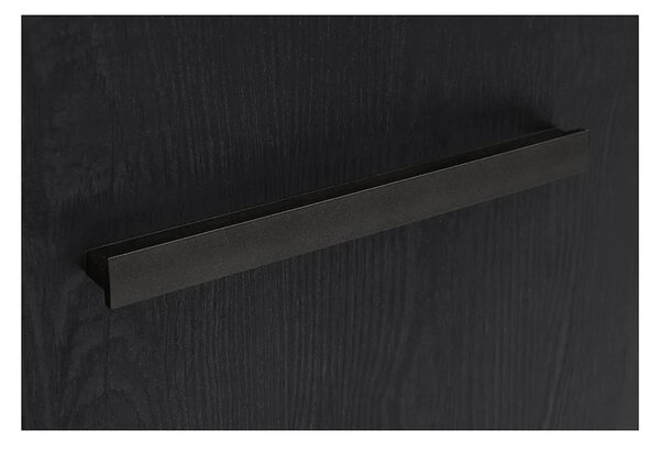 Vitrina BALIN, stejar, PAL/sticla, cu iluminare LED, 68x40x197 cm