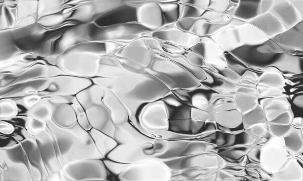 Fotografie de artă Abstract Fluid Black and White Flowing, oxygen, (40 x 24.6 cm)