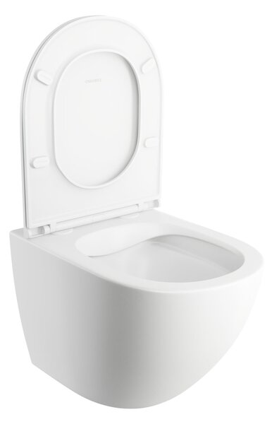 Omnires Ottawa vas wc agăţat fără margine alb mat OTTAWAMWBM