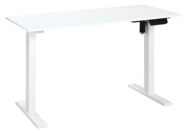 Vinsetto Birou care se Ridica pe 3 Inaltimi cu Reglare Electrica si Design Anti-coliziune, 120x60x74.5-114.5cm, Alb