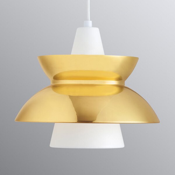 Louis Poulsen Doo-Wop - Lampă suspendată din alamă, reglabil, Auriu / Alamă, Camera de zi / sufragerie, Metal, Design
