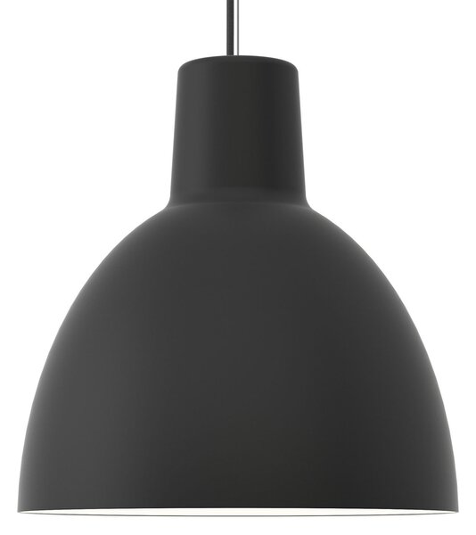 Louis Poulsen lampă suspendată Toldbod 400 negru, reglabil, Negru, Camera de zi / sufragerie, Metal, Design