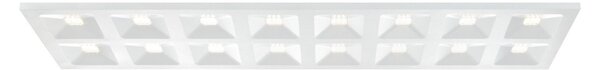 Sylvania Panou LED Quadro, 120 x 30 cm, 840, DALI, reglabil, Alb, Studiu / Birou, Metal, Plafon unghiular direct