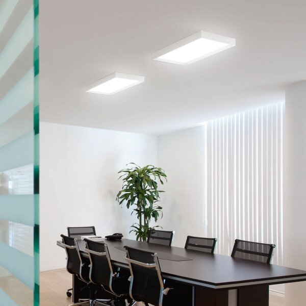Linea Light Plafonieră LED Tara dimabilă, 54 x 29 cm, reglabil, Alb, Camera de zi / sufragerie, Metal, Modern