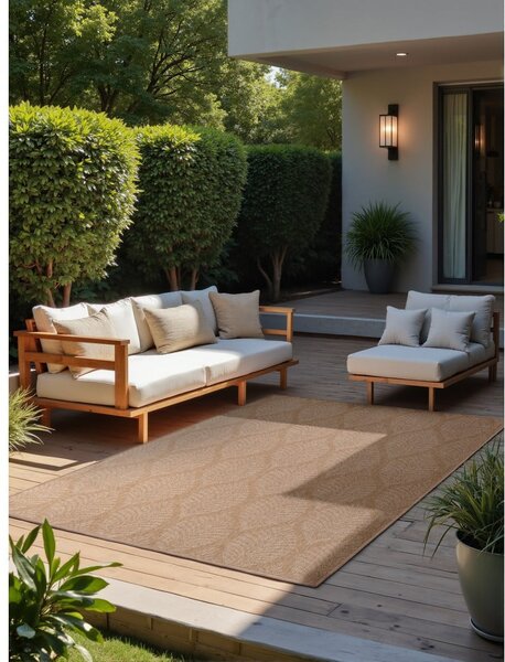 Covor pentru exterior și interior bej/fildeș 120x170 cm Duet Liora – NORTHRUGS