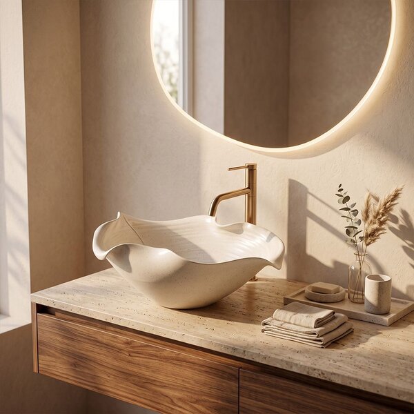 Lavoar ceramic pentru blat REA HM-02 Handmade ART