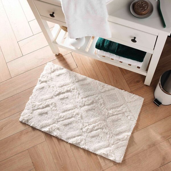 Covoraș de baie alb 50x80 cm Ikatis – douceur d'intérieur