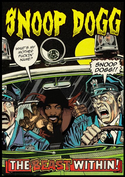 Poster de artă Dangerous Dogg, Ads Libitum / David Redon, (30 x 40 cm)