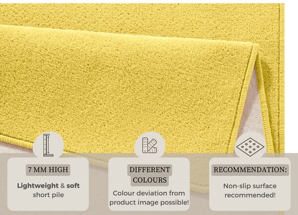 Covor tip traversă Hanse Home Fancy, 80x300 cm, galben
