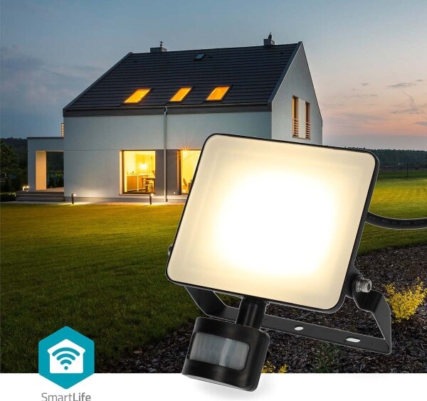 Nedis WIFILOFS21FBK- Reflector LED reglabil SmartLife 20W/230V 3000-6500K IP44 Wi-Fi