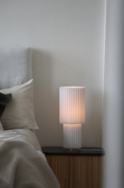 Markslöjd 108897 - Lampă de masă CATIS 1xE27/60W/230V, 45 cm, albă