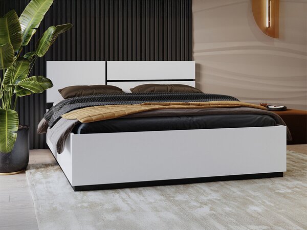 Pat Alfere 123Dublu, Alb, 160x200, PAL laminat, 16x20x9cm