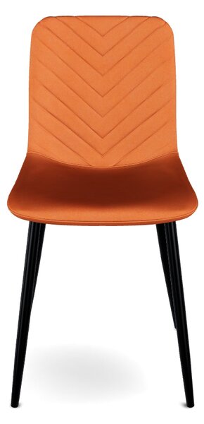 Scaun DAREN, scortisoara - Bluvel 4215, stofa catifelata/metal, 45x39x