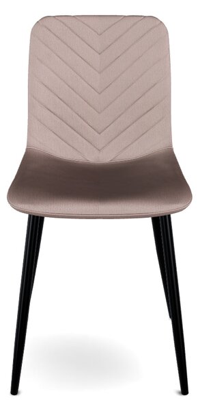 Scaun DAREN, bej inchis - Bluvel 40, stofa catifelata/metal, 45x39x91