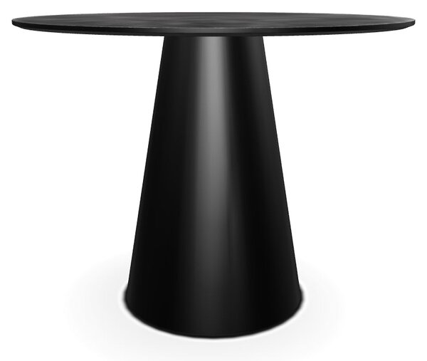 Masa ANGEL, gri inchis/negru, 120x120x76 cm