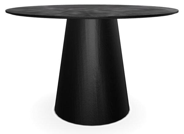 Masa ANGEL, gri cu efect de marmura/negru mat, 100x75 cm