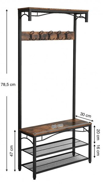Cuier Vasagle, 80x32x178.5cm