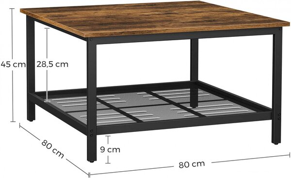 Masuta de Cafea Vasagle, 80x80x45cm