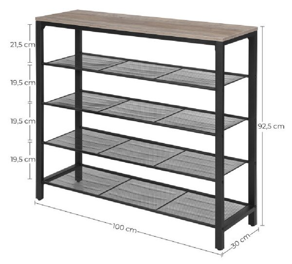 Raft Pantofi Vasagle, 100x30x92.5cm