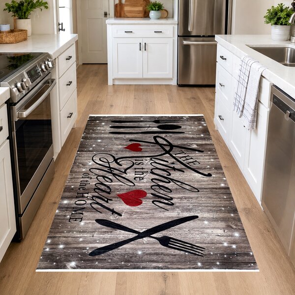 Covor bucatarie antiderapant, Kitchen Love, mai multe dimensiuni