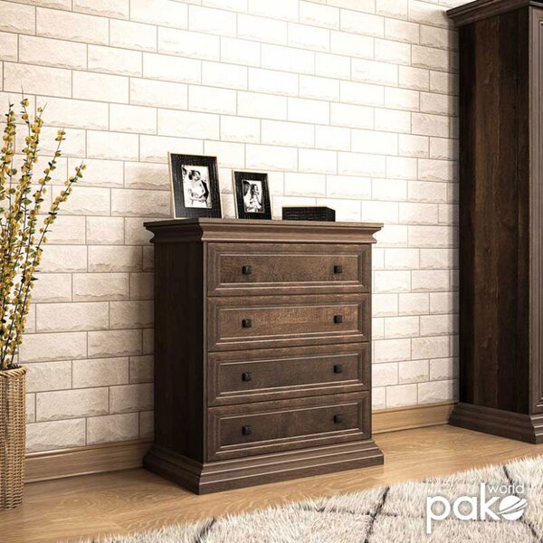 Dulap cu Sertare Mozart Walnut 80x40x96 cm