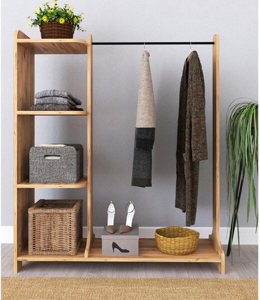 Cuier Intrare Renesme Walnut 106x35x128 cm