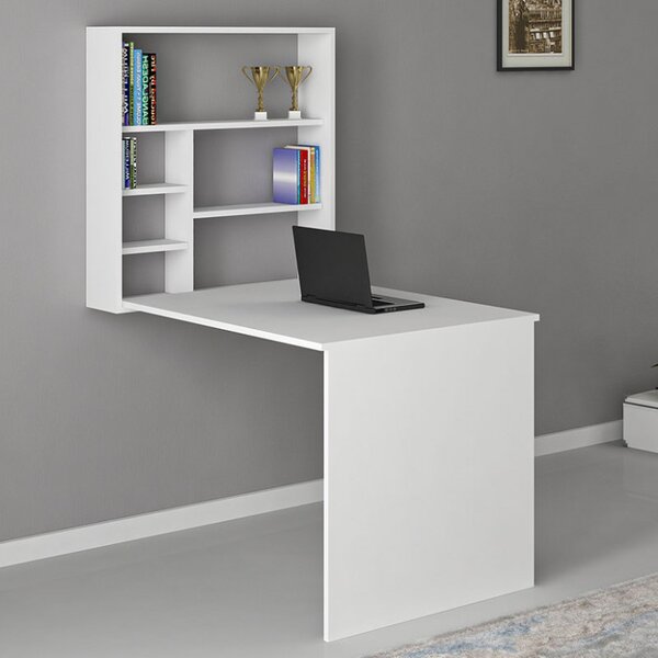 Birou Ravin Alb 63x90x154 cm