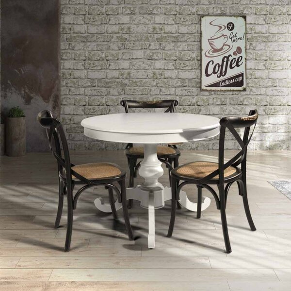 MASA ROTUNDA EXTENSIBILA BELLA - Ø 100 CM+40 CM