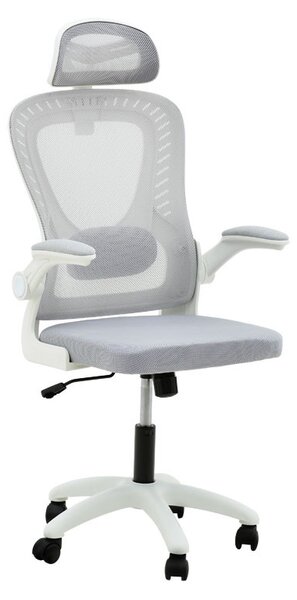 Scaun de birou manager Delilah plasa gri deschis