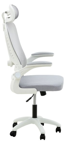 Scaun de birou manager Delilah plasa gri deschis