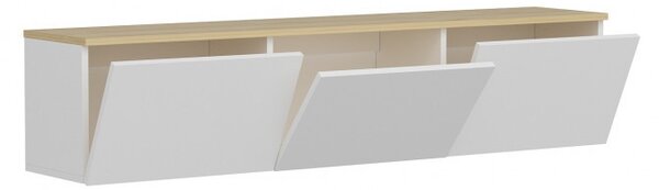 Comoda TV Neon Alb-Oak