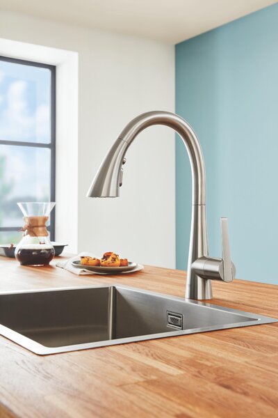 Grohe Zedra baterie bucătărie pe picior SuperSteel 32294DC2