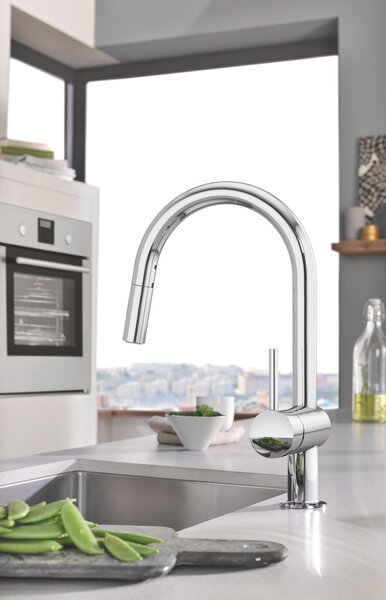 Grohe Minta baterie bucătărie pe picior StarLight Chrome 32321002