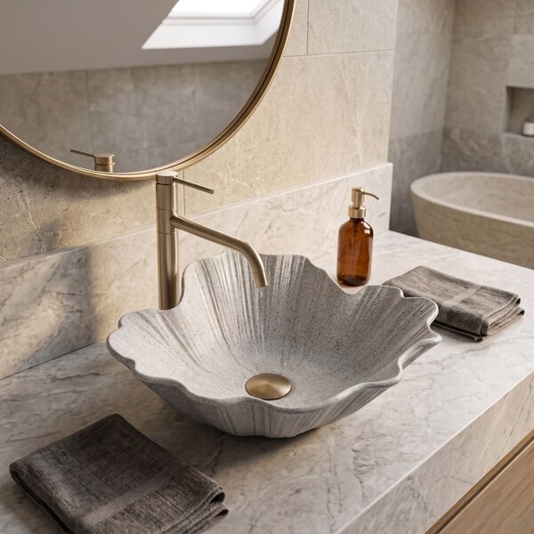 Lavoar pe blat Rea Flower Grey
