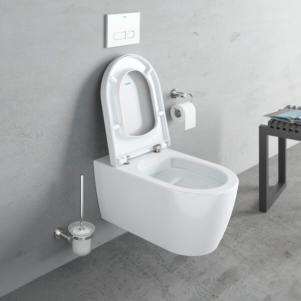 Duravit ME by Starck vas wc cu capac soft-close agăţat fără margine alb 452909AAA1