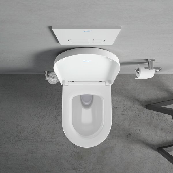 Duravit ME by Starck vas wc cu capac soft-close agăţat fără margine alb 452909AAA1
