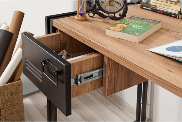 Birou Cosmo Siesta Atlantic Pine-Negru