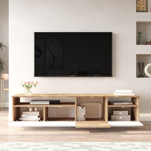 Comoda TV FR5 Athlantic Pine-Alb