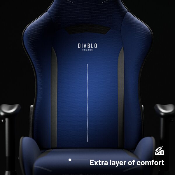 Scaun de birou Diablo X-Starter: bleumarin