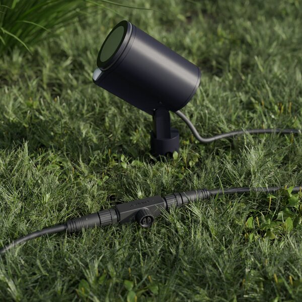 STEINEL Spot LED Garden C, antracit, cu țeapă de fixare în pământ, IP65, RBWW, reglabil, Negru, Aluminiu, Modern