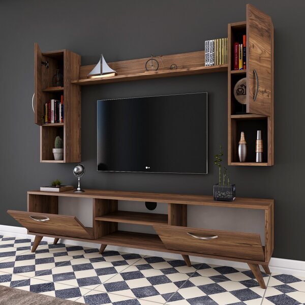 Ansamblu Comoda TV M27 Walnut