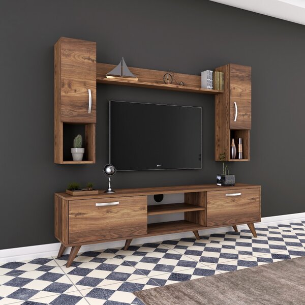 Ansamblu Comoda TV M27 Walnut