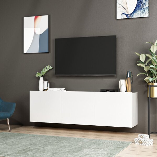 Comoda TV Alb Alb