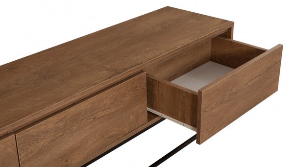 Comoda TV Milo 180 Walnut-Negru
