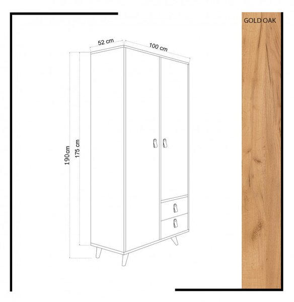 Dulap Musso Oak-Alb