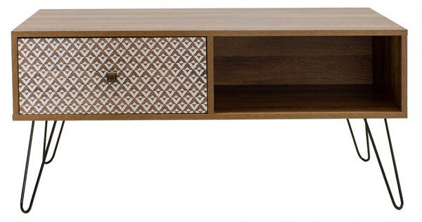Masuta de Cafea Boho Walnut - Negru